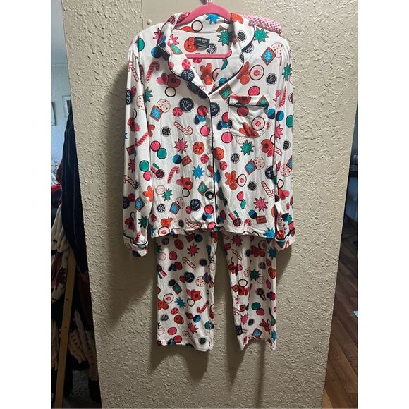 Kate Spade New York Christmas Pajama Set Woman’s Size Medium - Picture 1 of 12